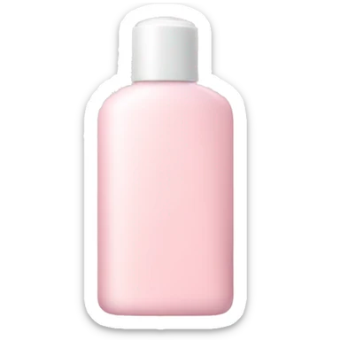 Light pink lotion bottle sticker