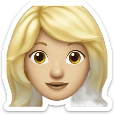 bottlenose-dolphin-wearing-blonde-wig sticker