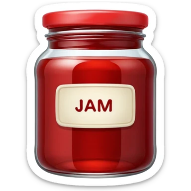 Pot de confiture sticker