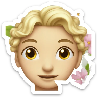 Beautiful flower sticker