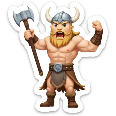 Grito de guerra vikingo sticker