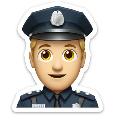 german police officer  sticker