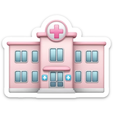 cute hospital light pink sticker