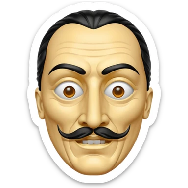 Money heist dali mask  sticker