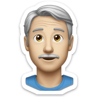 Un humain nommé eliott châtain aux yeux bleus  sticker