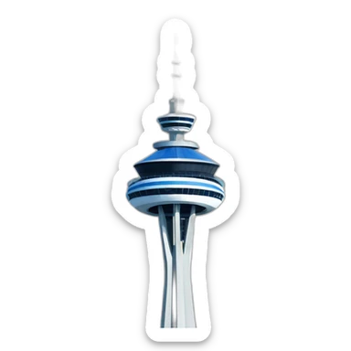 cn tower with rogers centre sticker