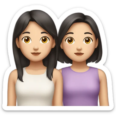 one-east-asian-girl-and-two-filipino-girls sticker