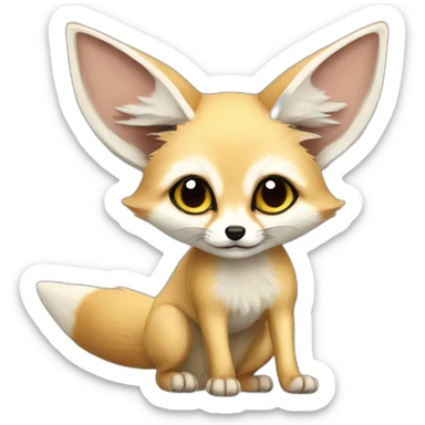 Fennec fox sticker