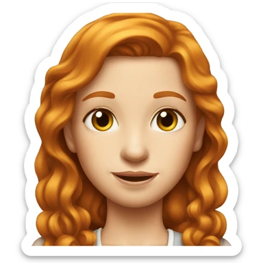 Old money beautiful ginger girl  sticker
