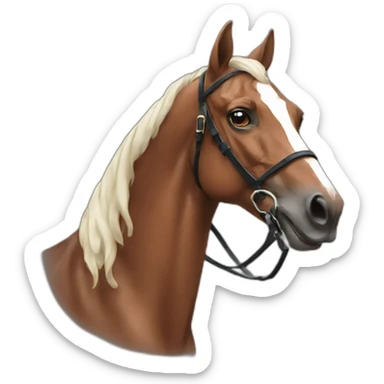 race horse sticker