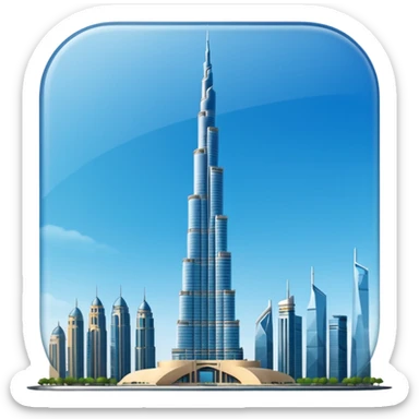 burj khalifa sticker