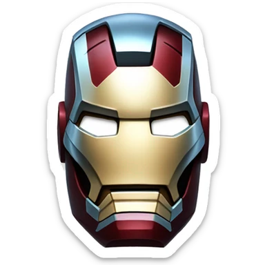 Superhero iron man sticker