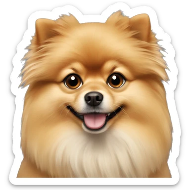 Pomeranian yorkshire dog sticker
