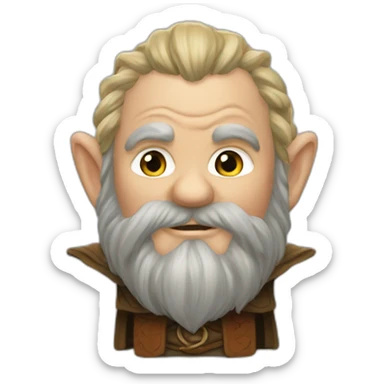 lord of the rings dwarf sticker