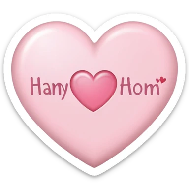 Light pink Happy Mother’s Day sign sticker