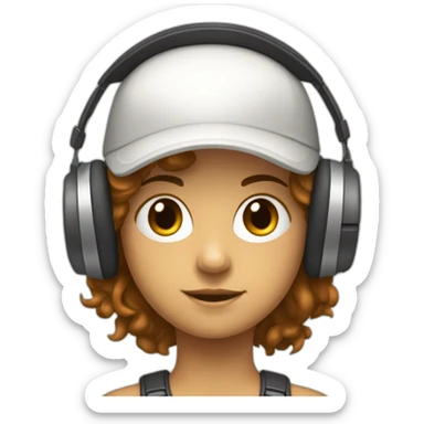 Adolescent qui a les cheuveux marron la peau blanche et qui joue a la console avec un casque sur la tete  sticker