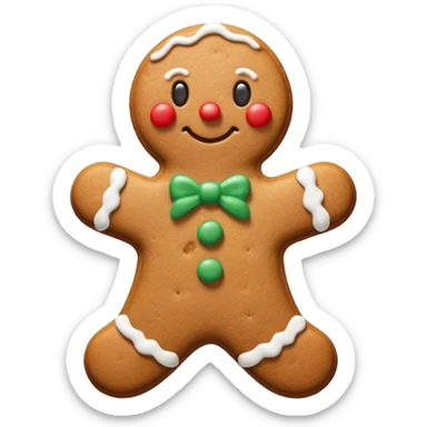 Gingerbread stylised sticker