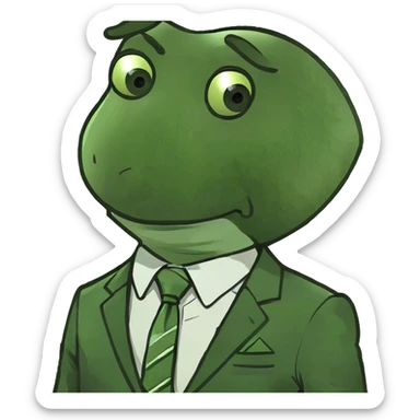 formal portrait of a boy faceless sticker