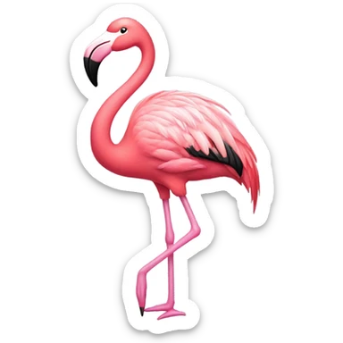 Chic flamingo sticker