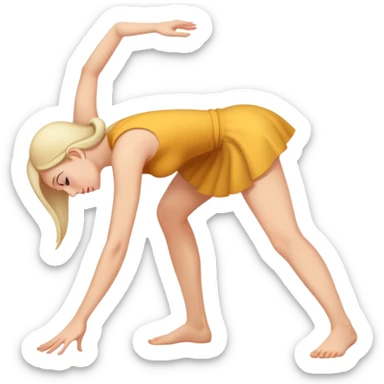 woman bending over sticker