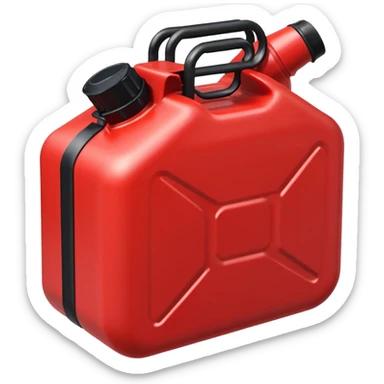 2d red gas can ios emoji black lid sticker