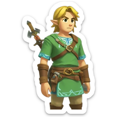 Link breath of the wild sticker