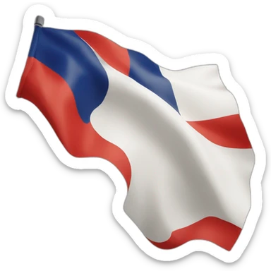 flag of french region Bretagne the gween-ha-du sticker