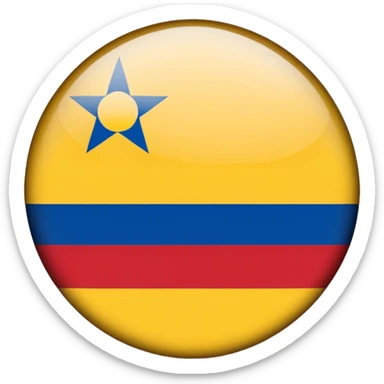 Bandera de colombia circular sticker