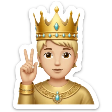 🖕🏻+👑 sticker