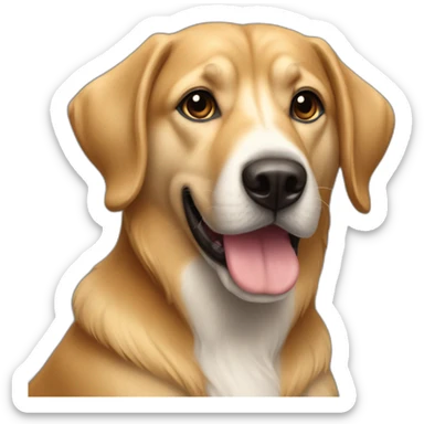 Un chien qui promène un chien sticker