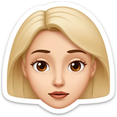 woman emoji with tricky mischievous face thinking expression sticker