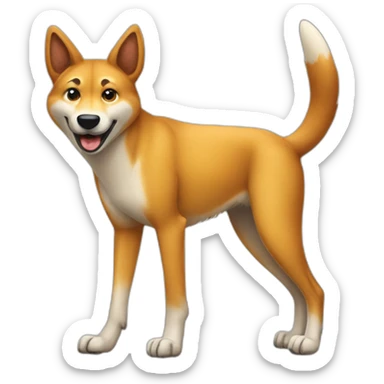 A dingo giving an ok sticker