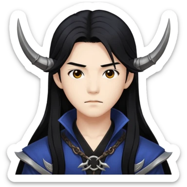 Jinu from k-pop demon hunters sticker
