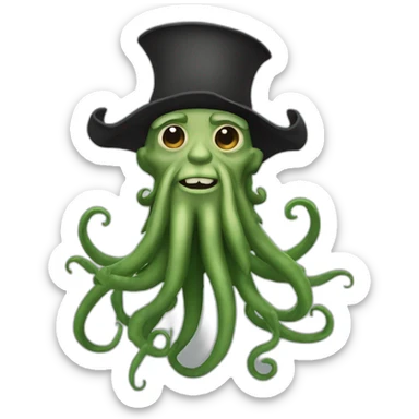Davy Jones with tentacles sticker