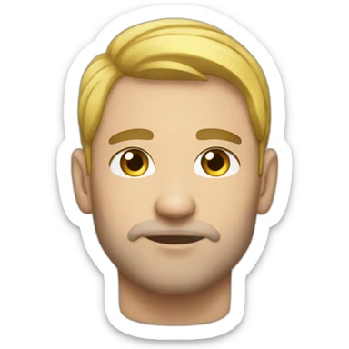 Athletic submissive male sub sticker