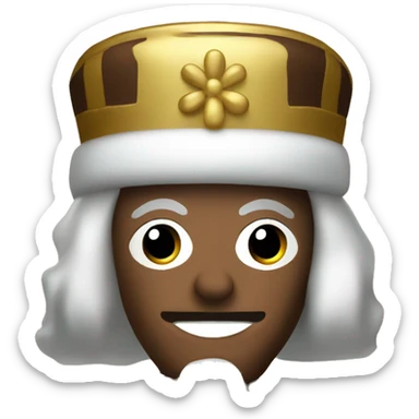 Brown and gold nutcracker  sticker
