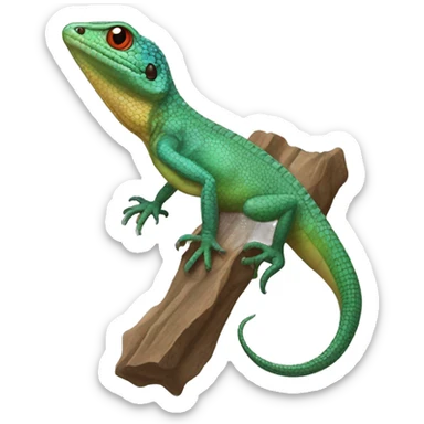 Common Puerto Rican ameiva ground lizard sticker