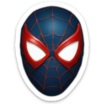 Spiderman-mask sticker