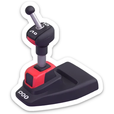 manual transmission gear shifter with reverse position highlighted sticker