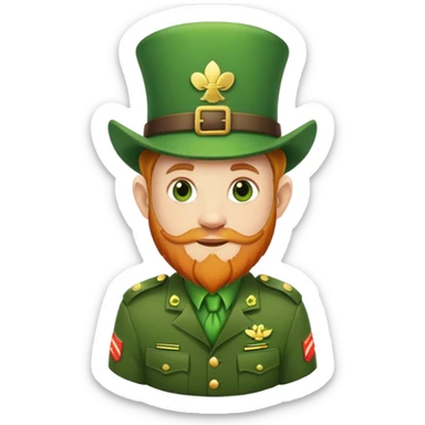 Army leprechaun sticker