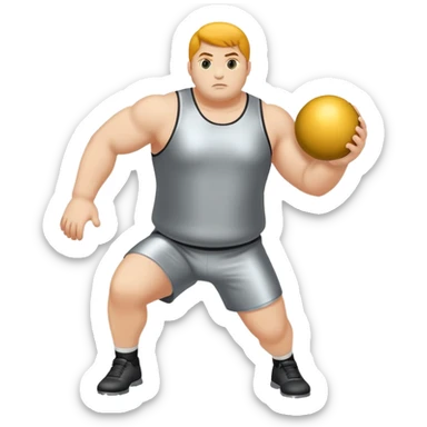 Shot put sticker
