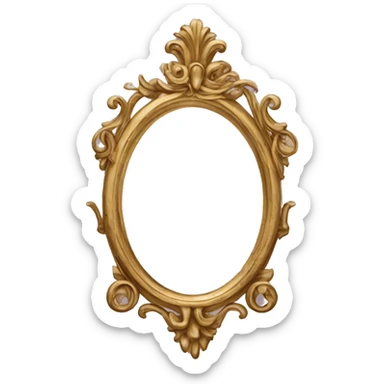 Victorian mirror chic sticker