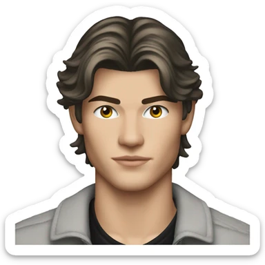 Jordan Barrett emoji with black hair  sticker