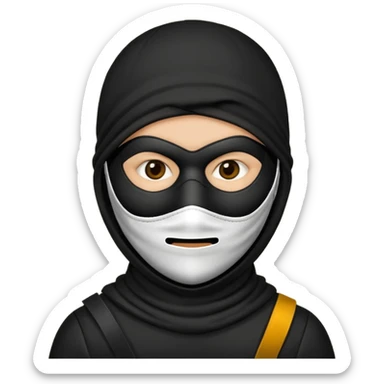 Robber emoji sticker