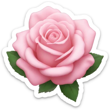 Baby pink rose sticker