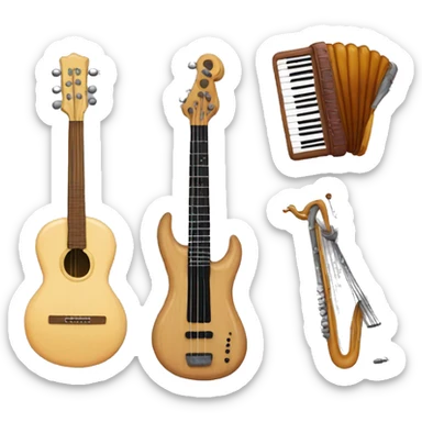 Instrumentos arpa sticker