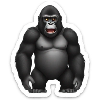 Gorille rouge  sticker