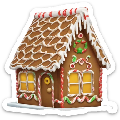 gingerbread house sticker