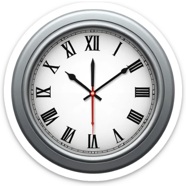 analog clock sticker