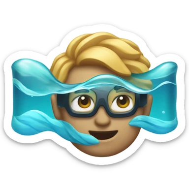 create logo for aqua ai with this emoji 🌊 sticker
